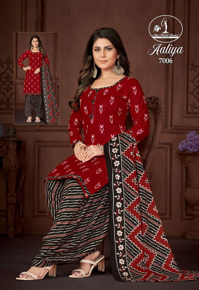 Aaliya Vol 7 By Miss World Printed Cotton Dress Material Wholesale Shop In Surat